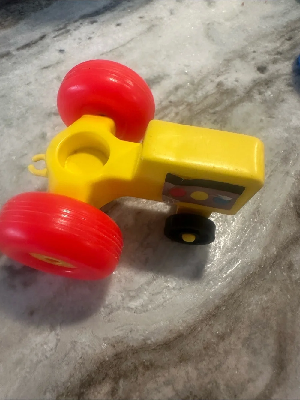 Vintage Fisher Price Farm Little People Set Yellow Farm Tractor Red Wagon